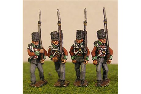 Peninsular British / KGL Line Infantry Marching Covered Shako 12 figs (1813-15)