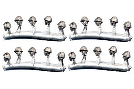 Convertion pack with heads with metal helmet for infantry (20 pieces)