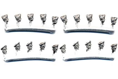 Convertion pack with heads with service cap and with beret for officers (10 per kind. In total 20)