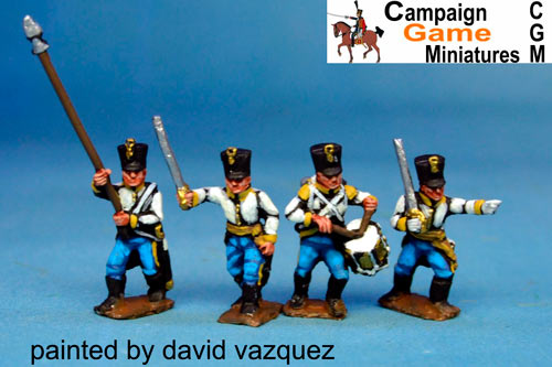 German Infantry in Shako Command Marching/Advancing Pack 2