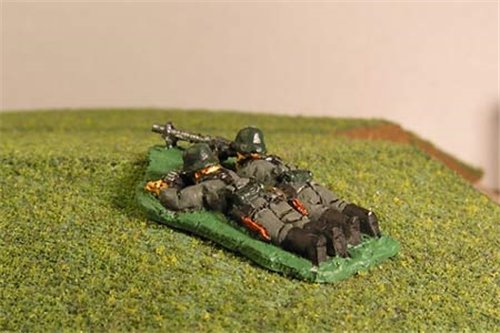 Early War German MG34 Light Machine Gun teams Prone
