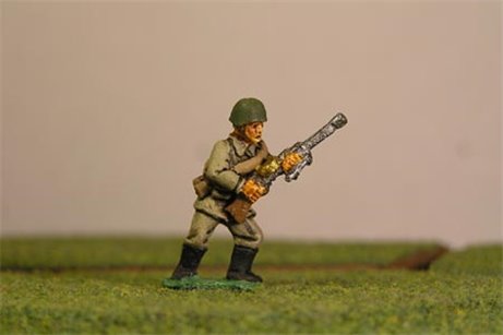 Soviet Light Machine Gun Walking Soviet Light Machine Gun Walking