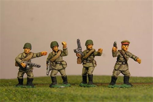 Soviet Officer and NCOs