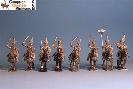 Polish Hussars Charging with command