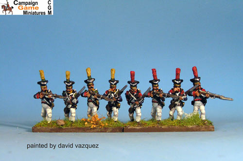 Polish Voltigeur/Grenadier Firing Line Czapka Plume x8