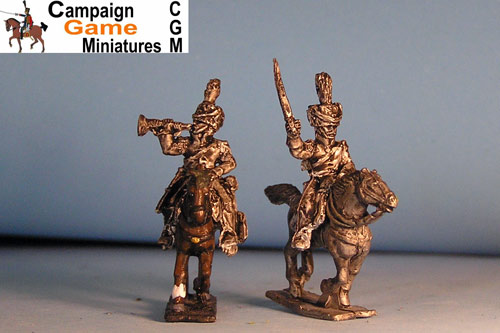 Polish Chasseurs Command Officer in Colpack x 4