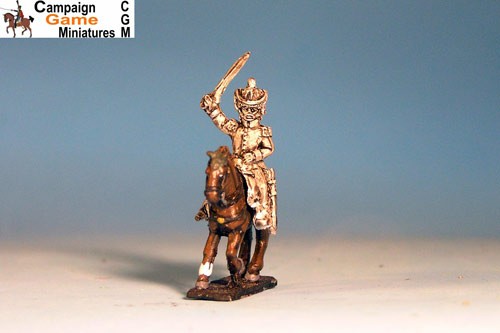 Polish General in Colpack waving sword