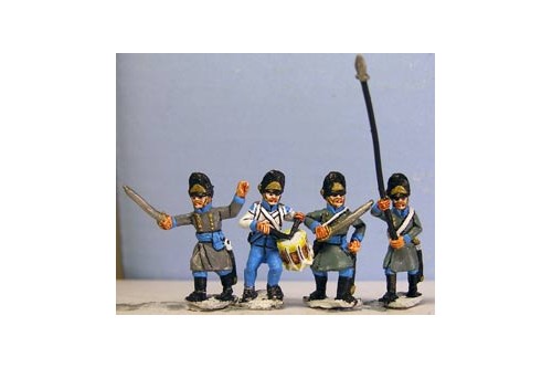 Hungarian Grenadiers Firing Line in Bearskin