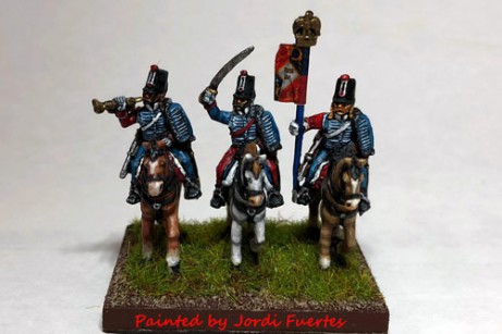French Hussars Command Charging (x4)