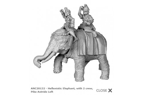 Hellenistic Elephant w/crew astride