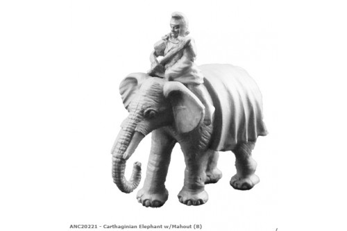 Carthaginian Elephant w/Mahout (B)